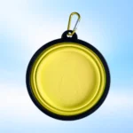 Plato Plegable para Perro Portátil de Silicona con Mosquetón - Imagen 3