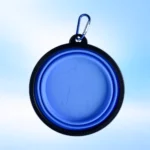 Plato Plegable para Perro Portátil de Silicona con Mosquetón - Imagen 5