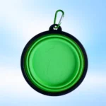 Plato Plegable para Perro Portátil de Silicona con Mosquetón - Imagen 6