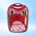Mochila Transportadora para Gatos Tipo Cápsula Transparente y Ventilada - Imagen 2