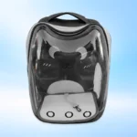 Mochila Transportadora para Gatos Tipo Cápsula Transparente y Ventilada - Imagen 3