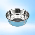 plato de acero inoxidable para perros