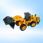 Cargador Frontal a Escala 1:35 de Metal Articulado con Operador - Imagen 2